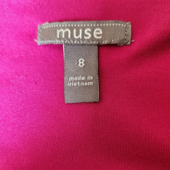 Empire Waist Holiday Midi Dress Cap Sleeves - Picture 3 of 12